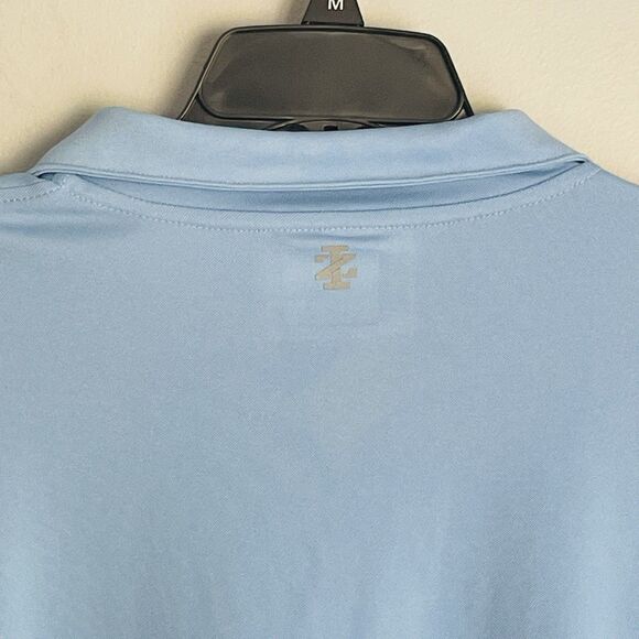 Izod Golf Polo Shirt Men's XL Light Blue Performance Short Sleeve Collared Logo - Picture 8 of 12